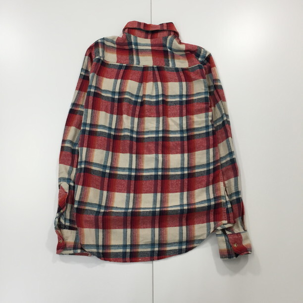 2312F-259 メンズ roshell ロシェル レッド シャツ M 【送料一律！800円】_画像4