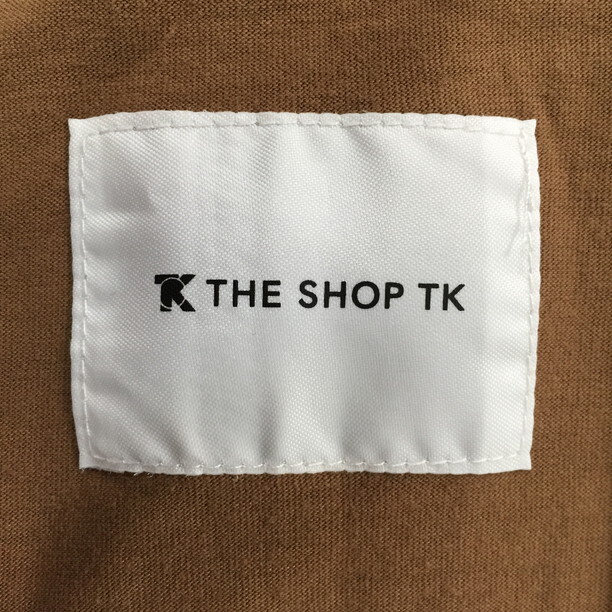 2312F-272 メンズ THE SHOP TK ザ ショップ ティーケー ブラウン テーラードジャケットブレザー L 【送料一律！800円】_画像2