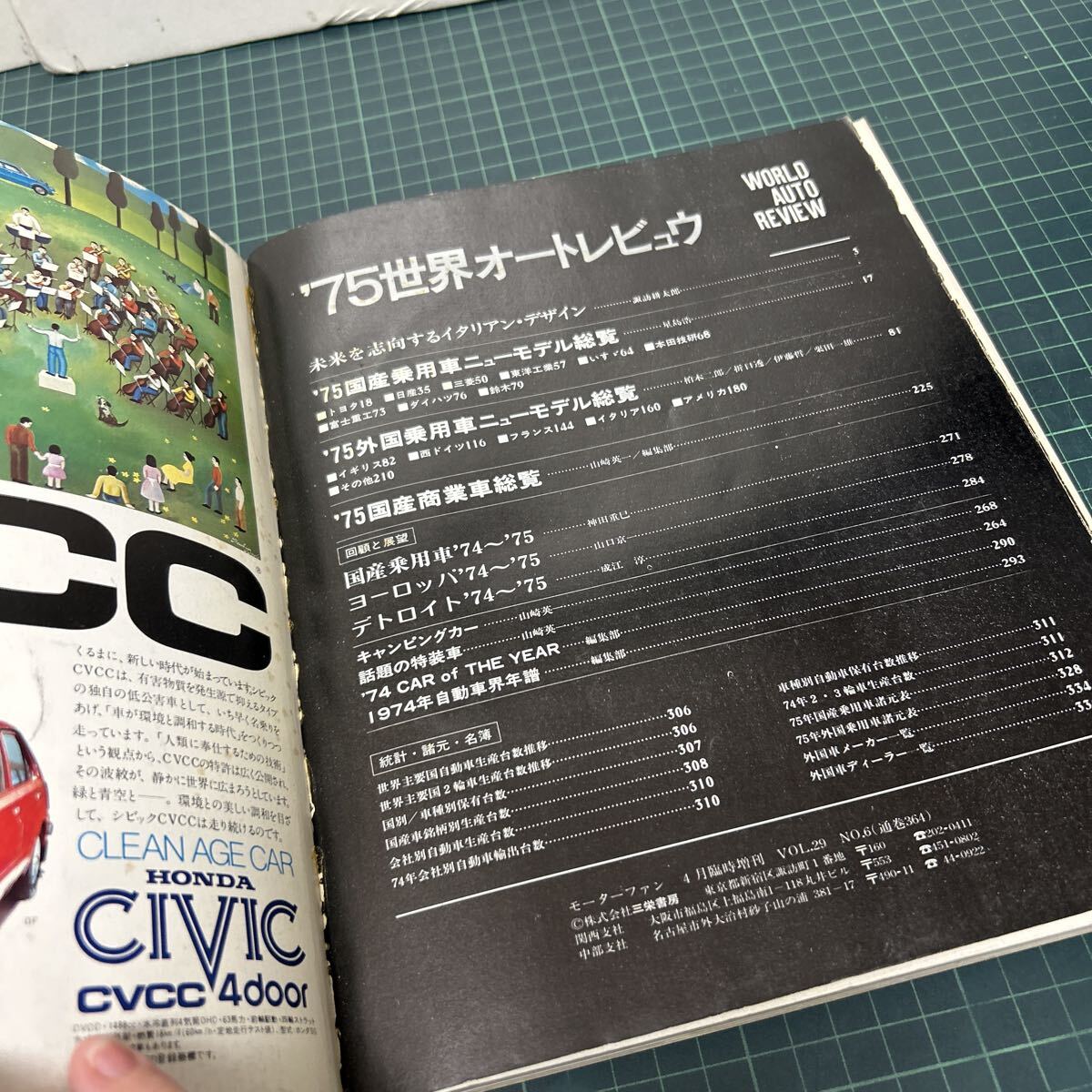 モーターファン 1975年4月臨時増刊 世界オートレビュウ 国産商業車総覧 クラシックカー_画像5