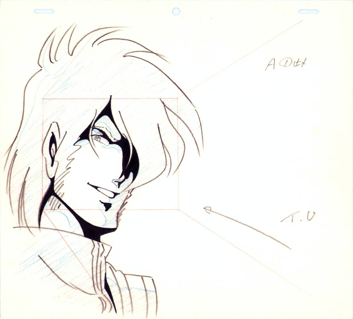 原画  超時空要塞マクロス  ロイ・フォッカーの原画１枚ですの画像1