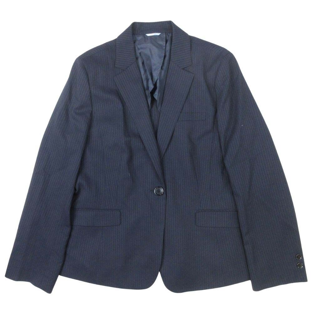 美品 ANCHOR WOMAN PERSON'S アンカーウーマン パーソンズ スカートスーツ テーラードジャケット スカート 19 紺 ネイビー_画像2