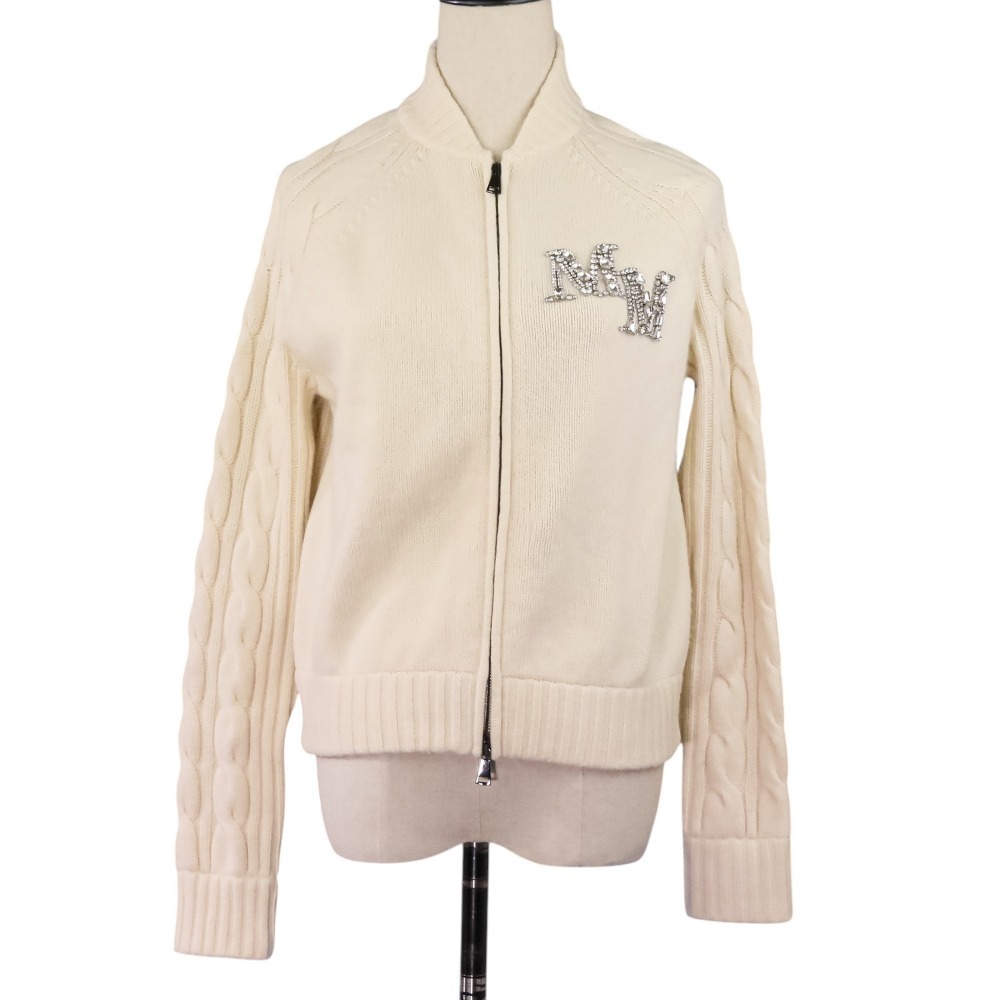 良品 23AW MAX MARA マックスマーラ ARMANDA カシミヤブレンド ニット カーディガン 2313460339 サイズS アイボリー_画像1