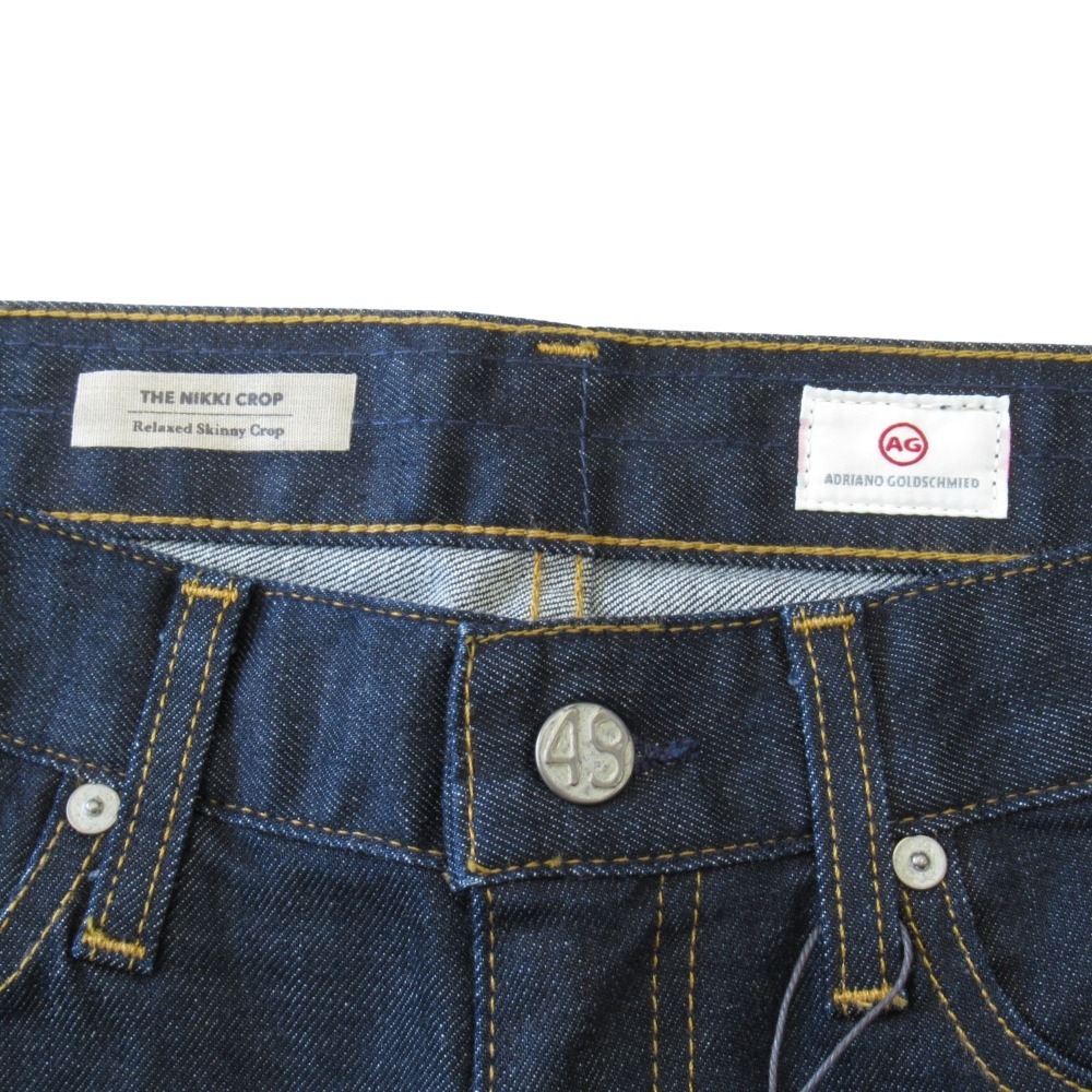 未使用 AG エージー THE NIKKI CROP デニム クロップド パンツ ストレッチ W27 インディゴブルー_画像7