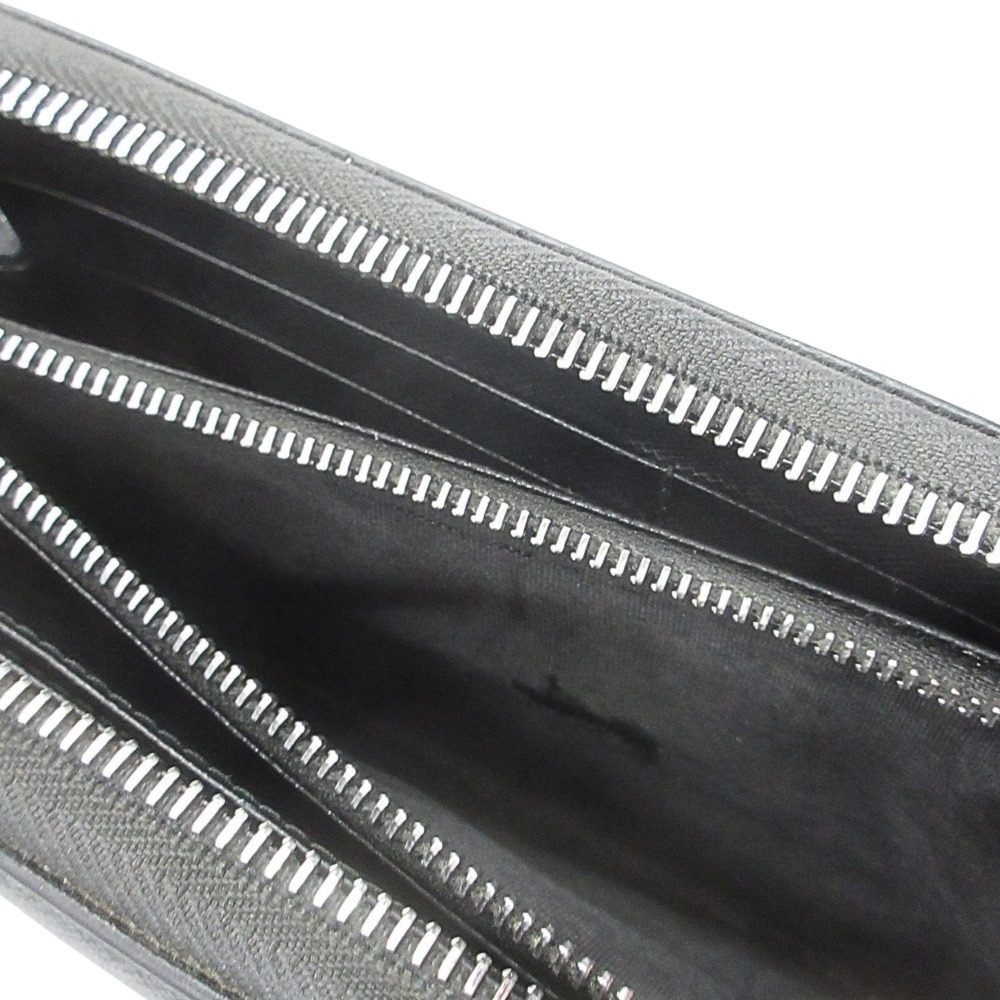 PRADA プラダ 長財布 ラウンドファスナー サフィアーノ レザー ロングウォレット ロゴ 黒 ブラック_画像5