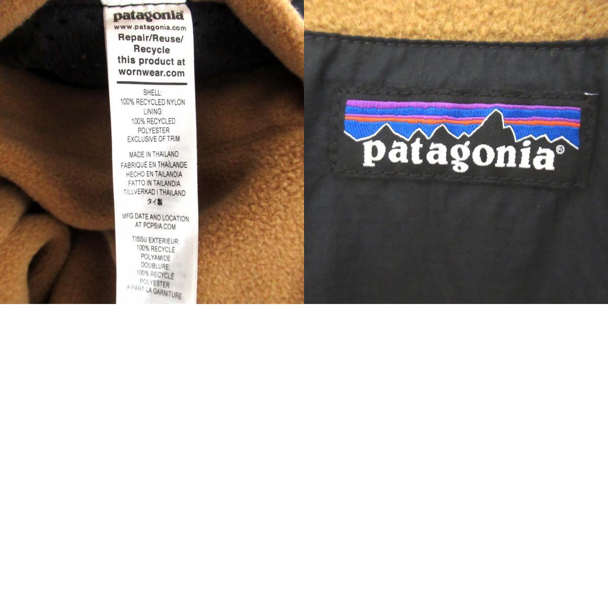 美品 22AW patagonia パタゴニア REVERSIBLE SHELLED MICRODINI JKT リバーシブル ジャケット 26215 Lサイズ ベージュ_画像10