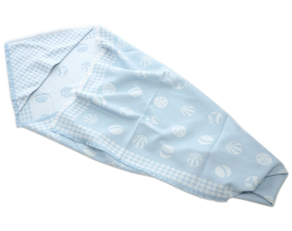 не использовался Hermes покрывало HERMES H103065M02 baby младенец одеяло 90CM кашемир кашемир 100% бледный голубой бледно-голубой