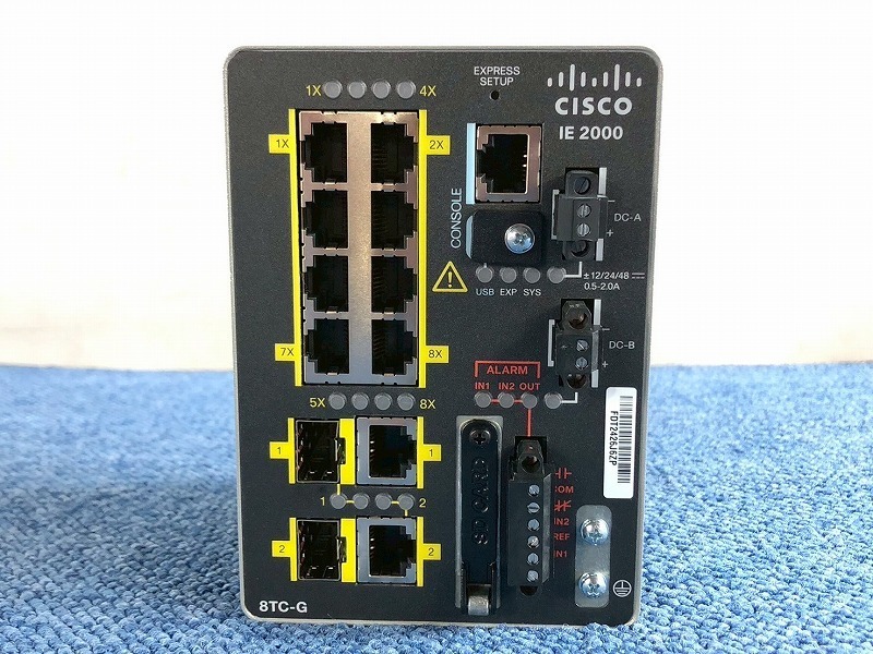 【米軍放出品】未使用品 8ポート イーサネットスイッチ アクセススイッチ CISCO IE-2000-8TC-G-B (80)☆CH23F_画像2