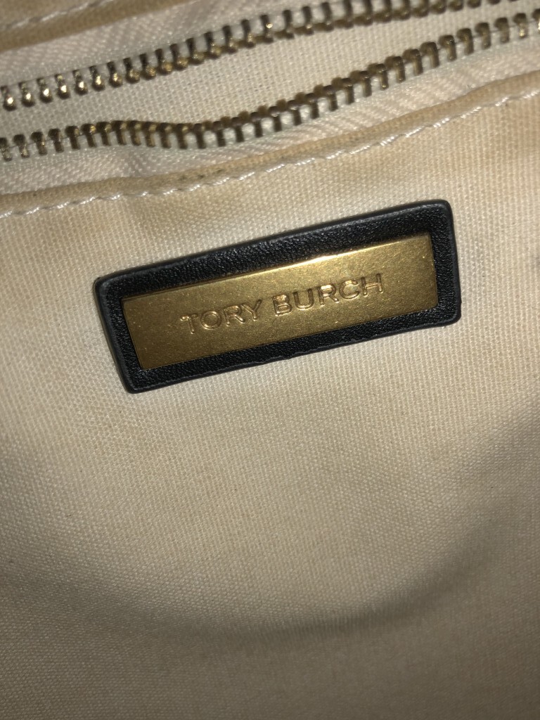 ◆TORY BURCH トリーバーチ ショルダーバッグ ミラー バケット レザー 黒　_画像9