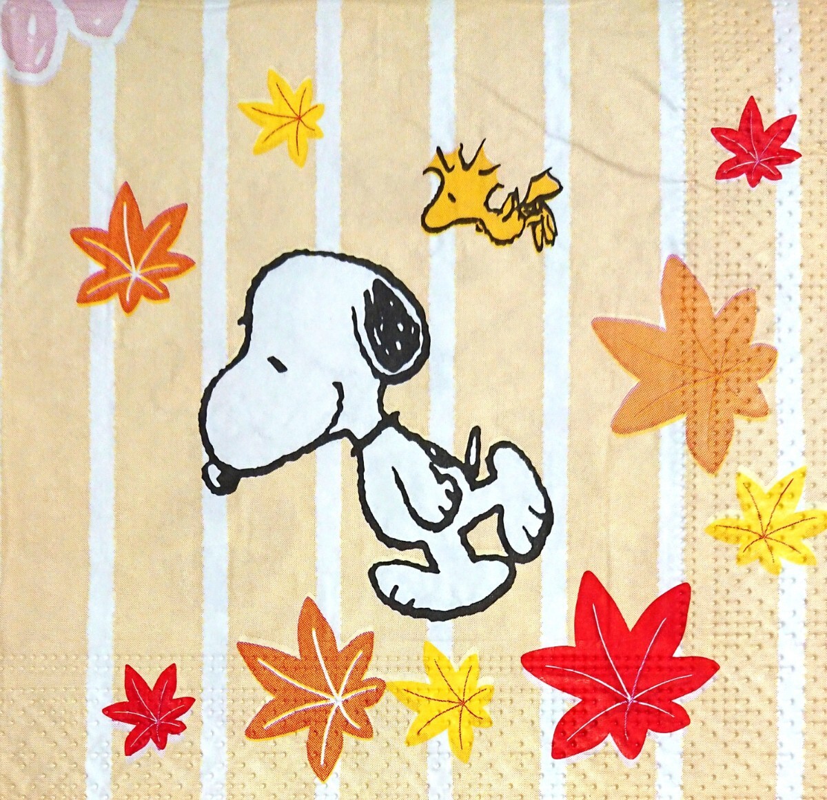 【即決】ペーパーナプキンバラ売り1枚から ランチサイズ 【SNOOPY】四季の花_画像4