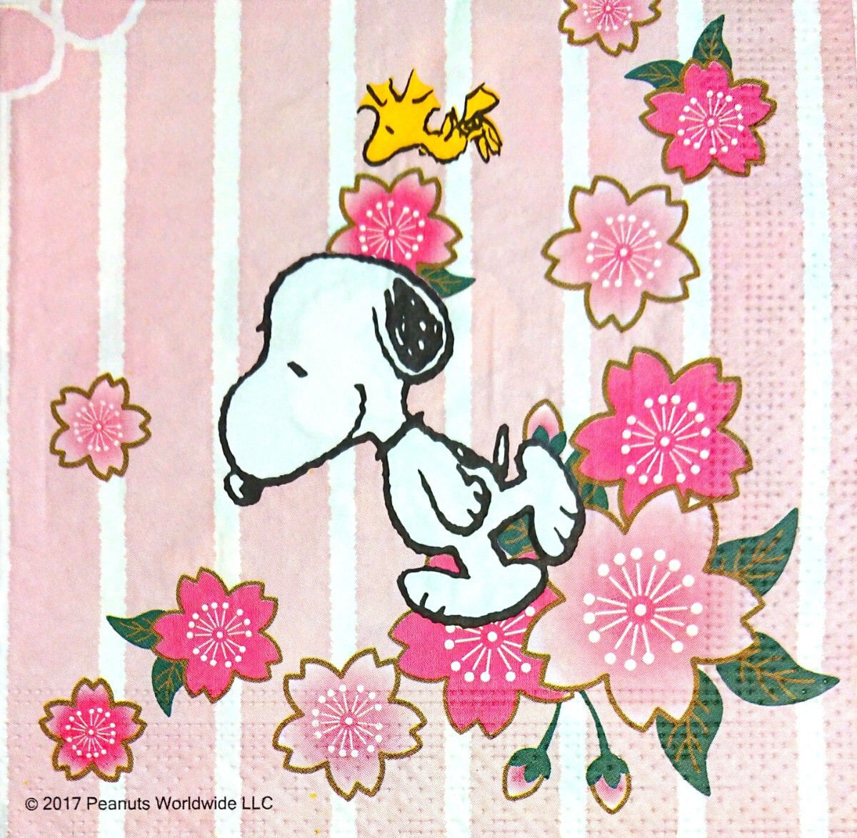 【即決】ペーパーナプキンバラ売り1枚から ランチサイズ 【SNOOPY】四季の花_画像1