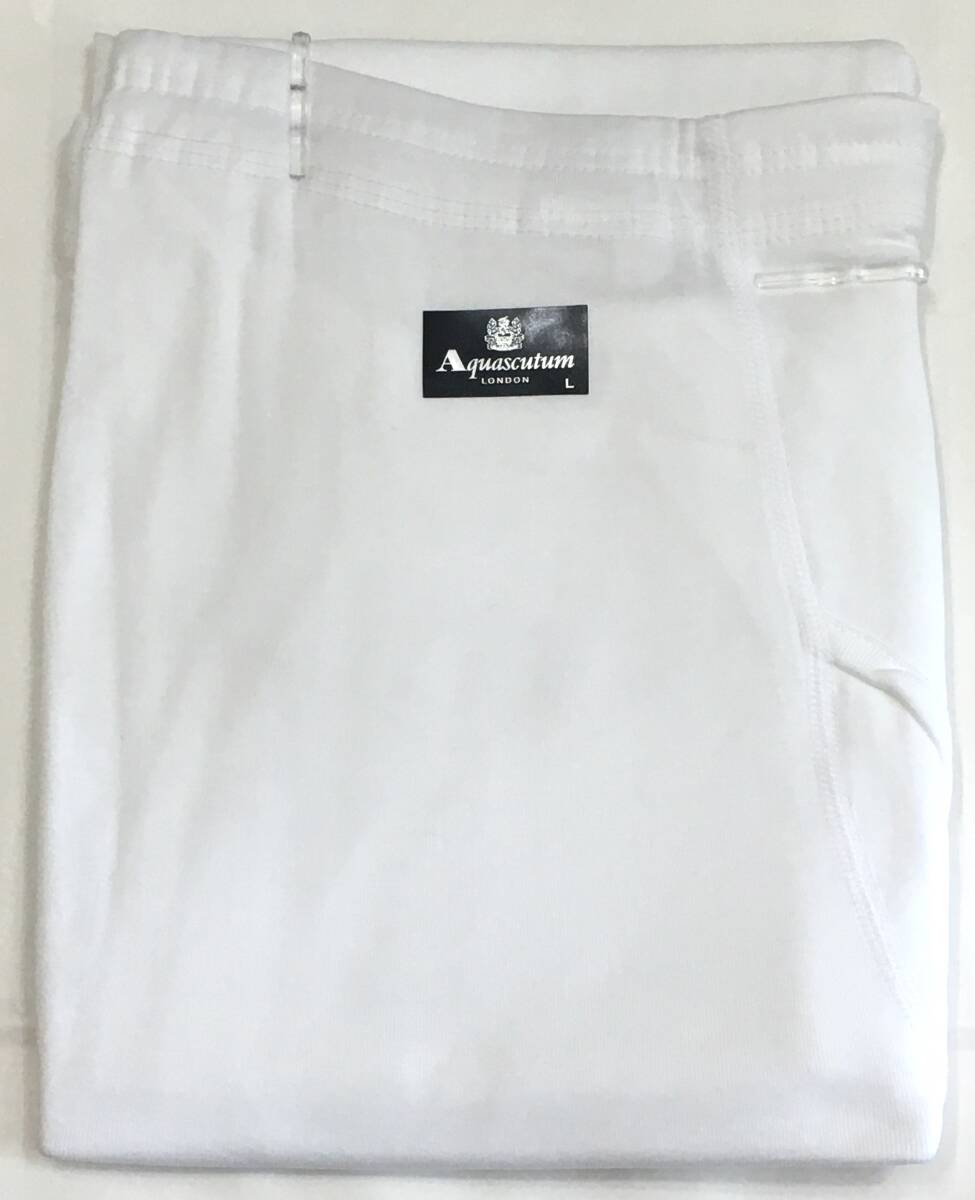 Aquascutum　ズボン下 日本製 超長綿100％　L　アクアスキュータム　定価4.730円_画像2