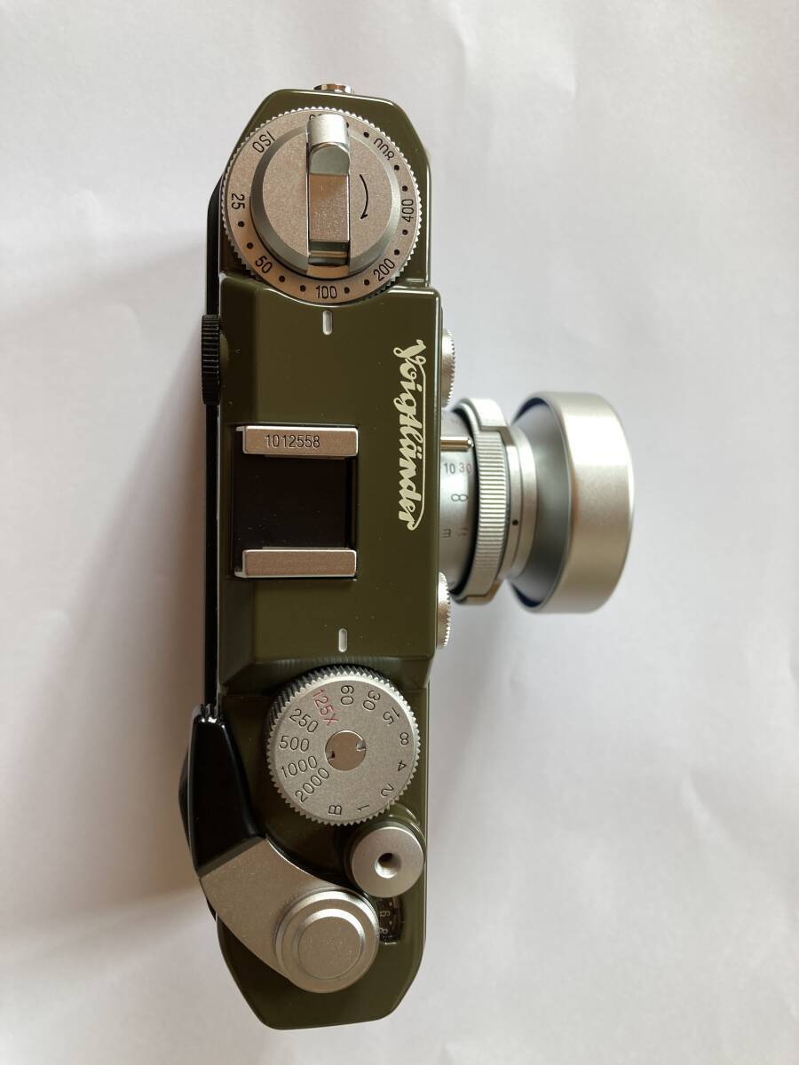 【希少限定品】美品 101周年記念モデル Voigtlander BESSA-T フォクトレンダー ベッサT オリーブ Helier 50mm F3.5 ヘリアー コシナ 動(dòng)作OK