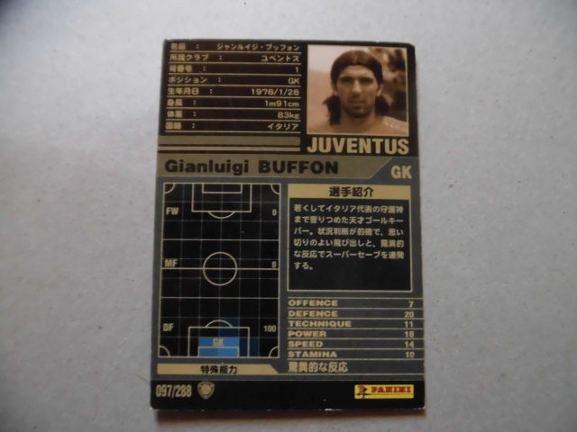 WCCF　2001-2002 黒 ジャンルイジ?ブッフォン 097 /288