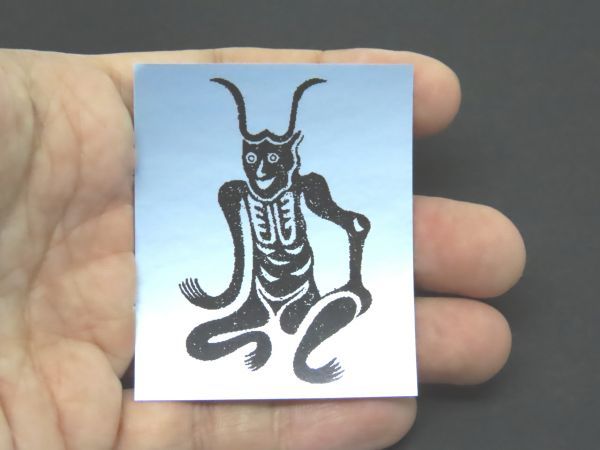 角大師　シール　２枚セット　元三大師　開運厄除　ステッカー　グッズ　鬼　簡易防水_画像2