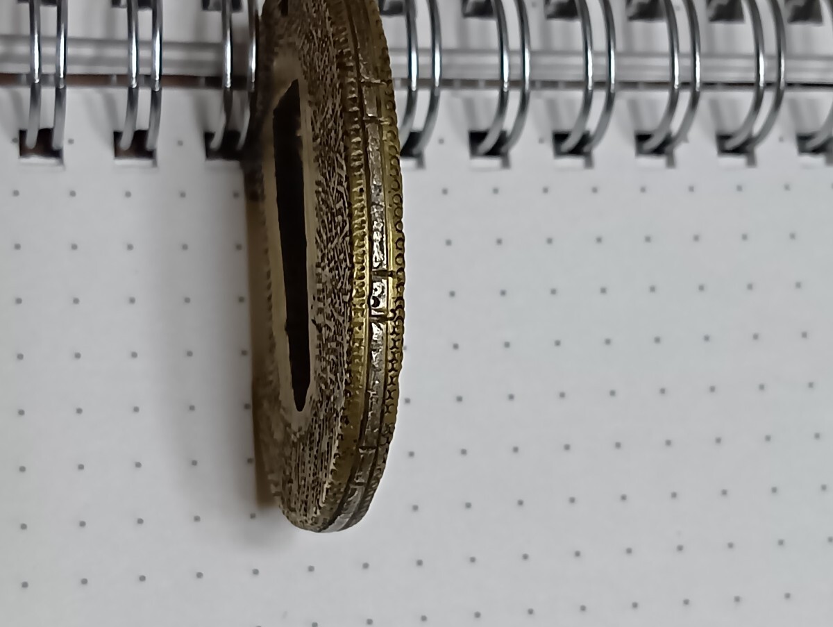 鍔　短刀　真鍮製　 刀装具　 日本刀装具　骨董_画像5