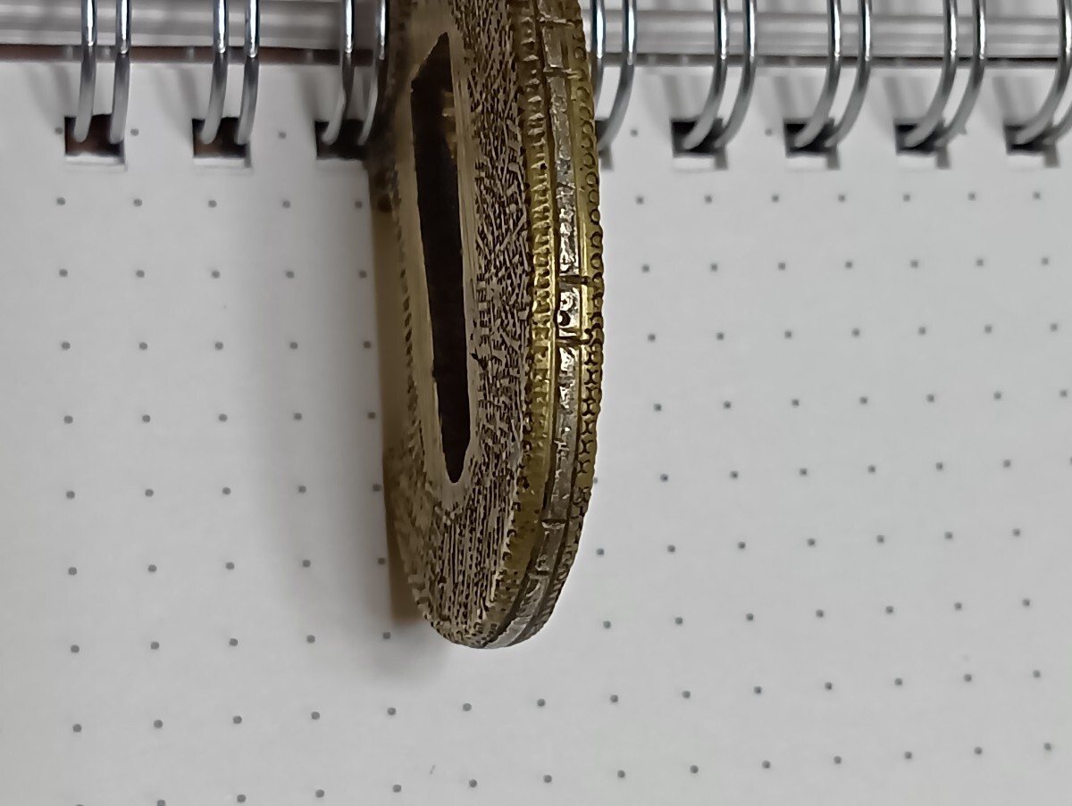 鍔　短刀　真鍮製　 刀装具　 日本刀装具　骨董_画像6