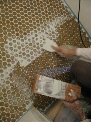 内装用タイル目地材 ベージュ色_画像2