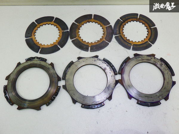 【O/H後 使用1万Km!】 HKS JZA80 80 スープラ プッシュ式 トリプルプレート クラッチ 強化クラッチ トリプル メタルクラッチ JZS161_画像6