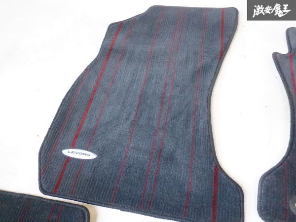 SUBARU スバル 純正 VM4 VMG レヴォーグ フロアマット 1台分 5枚 カーペット 黒/赤 即納 棚3-4_画像5