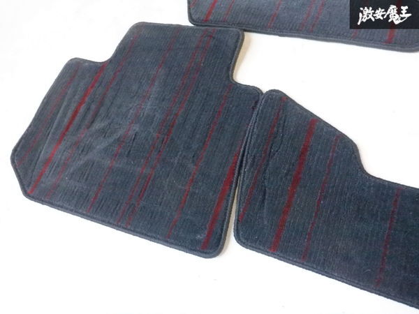 SUBARU スバル 純正 VM4 VMG レヴォーグ フロアマット 1台分 5枚 カーペット 黒/赤 即納 棚3-4_画像6
