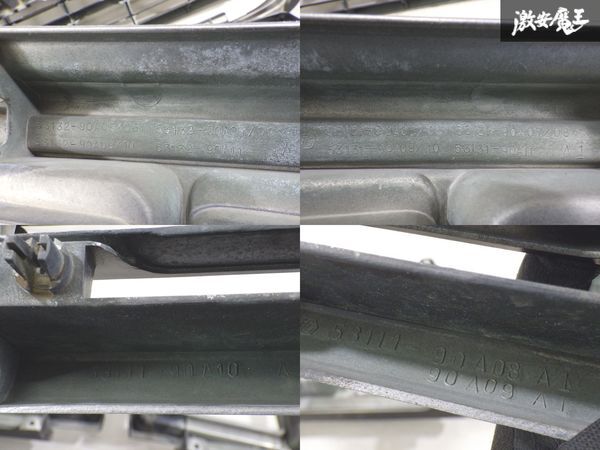 トヨタ 純正加工 HJ60V HJ61V 60 ランドクルーザー ランクル 角目 ヘッドライトベゼル 枠 フロント グリル 外装 53111-90A10 黒系 棚2F-K-2_画像9