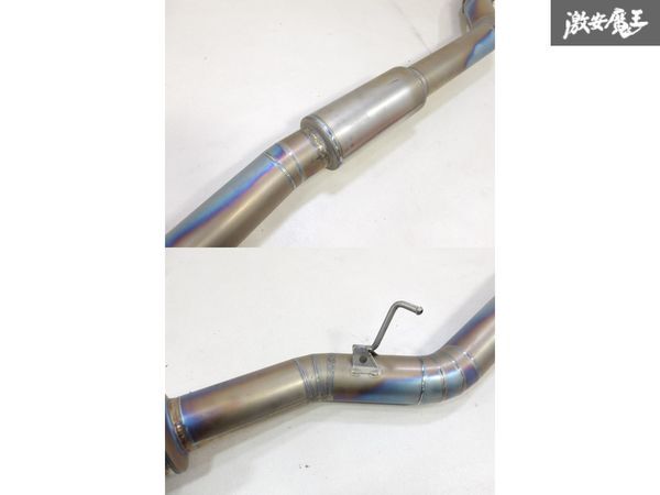 【絶版 希少 チタン製!】TAKERO'S タケローズ WGNC34改 ステージア 260RS RB26DETT マフラー エキゾースト パイプ 出口約120φ 棚34_画像4