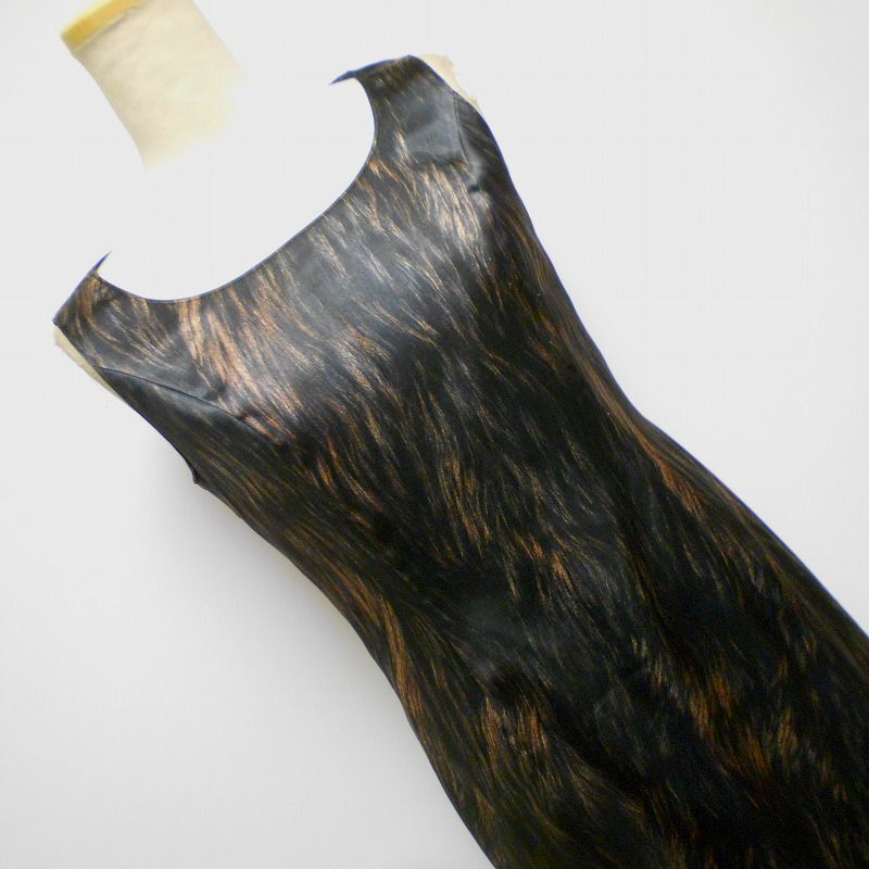 904990 miss ashida ミスアシダ 黒茶系 ノースリーブワンピース 9【クリックポスト可】_画像2