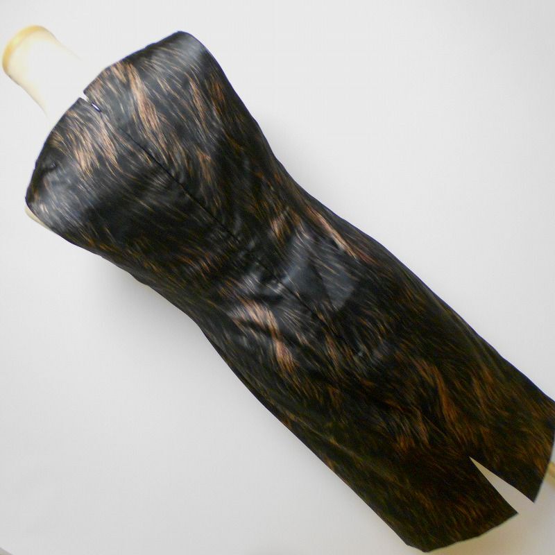 904990 miss ashida ミスアシダ 黒茶系 ノースリーブワンピース 9【クリックポスト可】_画像3