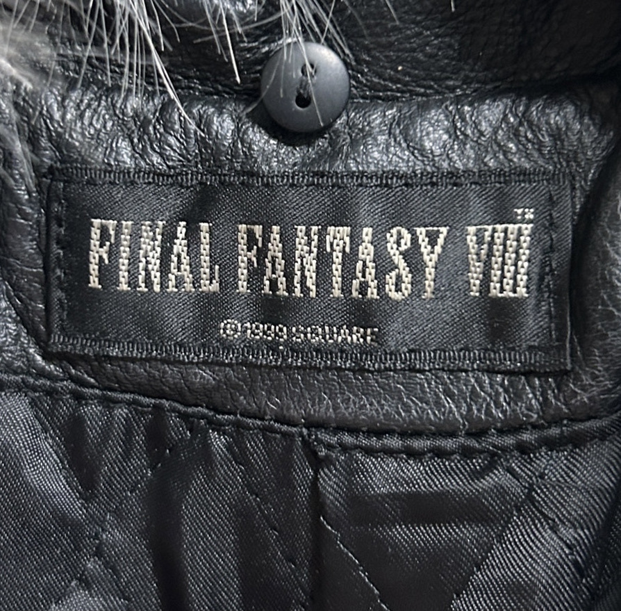 希少★ファイナルファンタジー8 FF8 スコール ファー レザージャケット 黒 希少☆FINAL FANTASY Ⅷ ファイナルファンタジー8 FF8 スコール