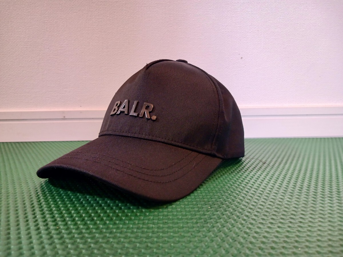 BALR. キャップ ボーラー CLASSIC OXFORD CAP B'2nd ブラック スナップバック 帽子 コットン_画像1