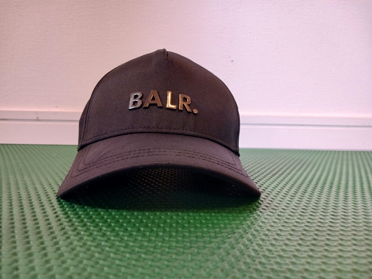 BALR. キャップ ボーラー CLASSIC OXFORD CAP B'2nd ブラック スナップバック 帽子 コットン_画像2