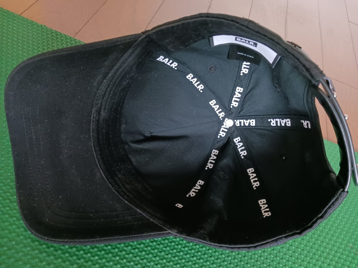 BALR. キャップ ボーラー CLASSIC OXFORD CAP B'2nd ブラック スナップバック 帽子 コットン_画像6