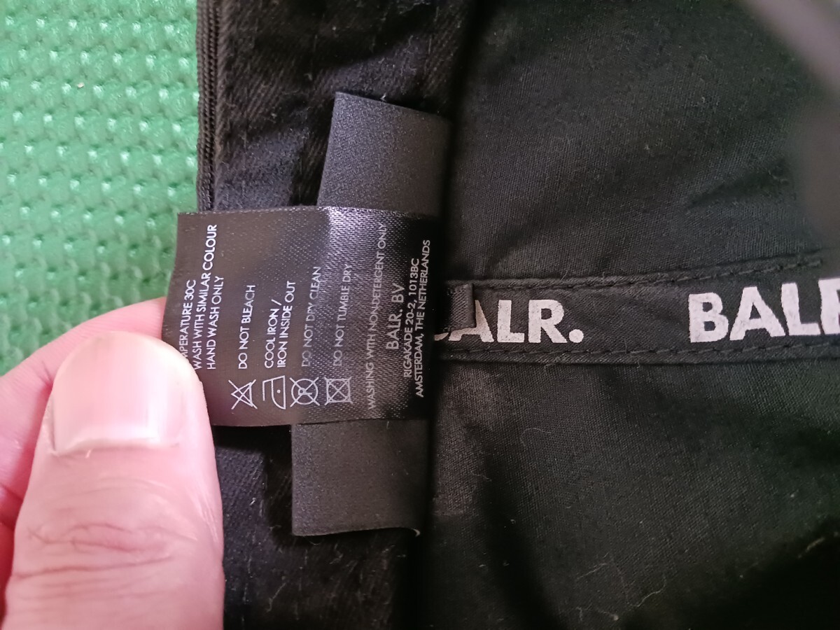 BALR. キャップ ボーラー CLASSIC OXFORD CAP B'2nd ブラック スナップバック 帽子 コットン_画像8