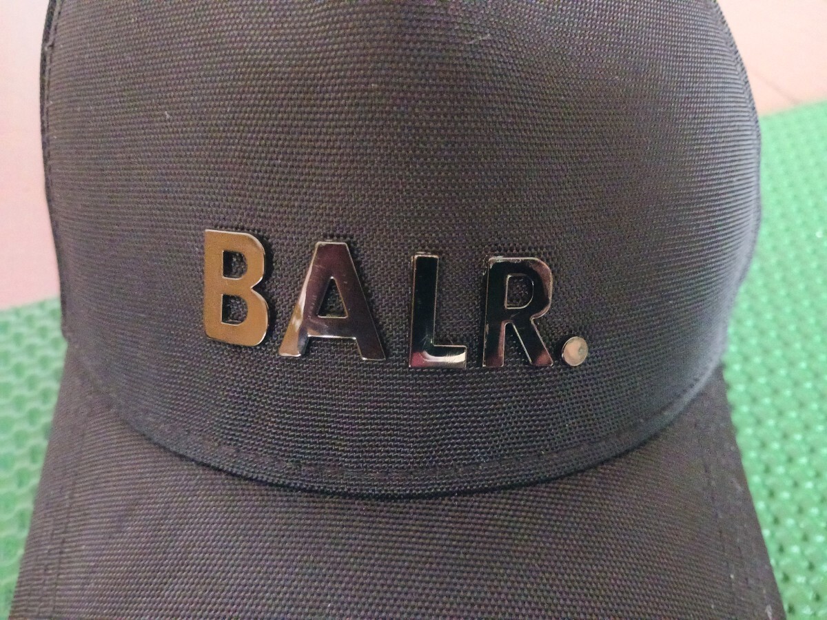 BALR. キャップ ボーラー CLASSIC OXFORD CAP B'2nd ブラック スナップバック 帽子 コットン_画像9