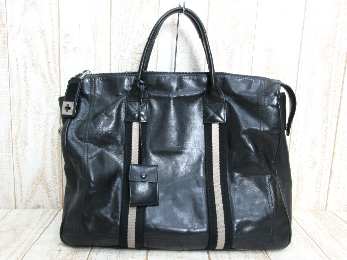 BALLY/バリー：レザーブリーフケース TAJEST-MD ブラック ビジネスバッグ 中古/USED_画像1