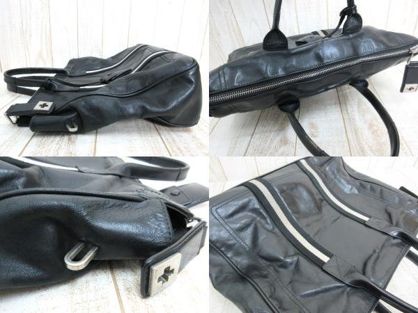 BALLY/バリー：レザーブリーフケース TAJEST-MD ブラック ビジネスバッグ 中古/USED_画像3