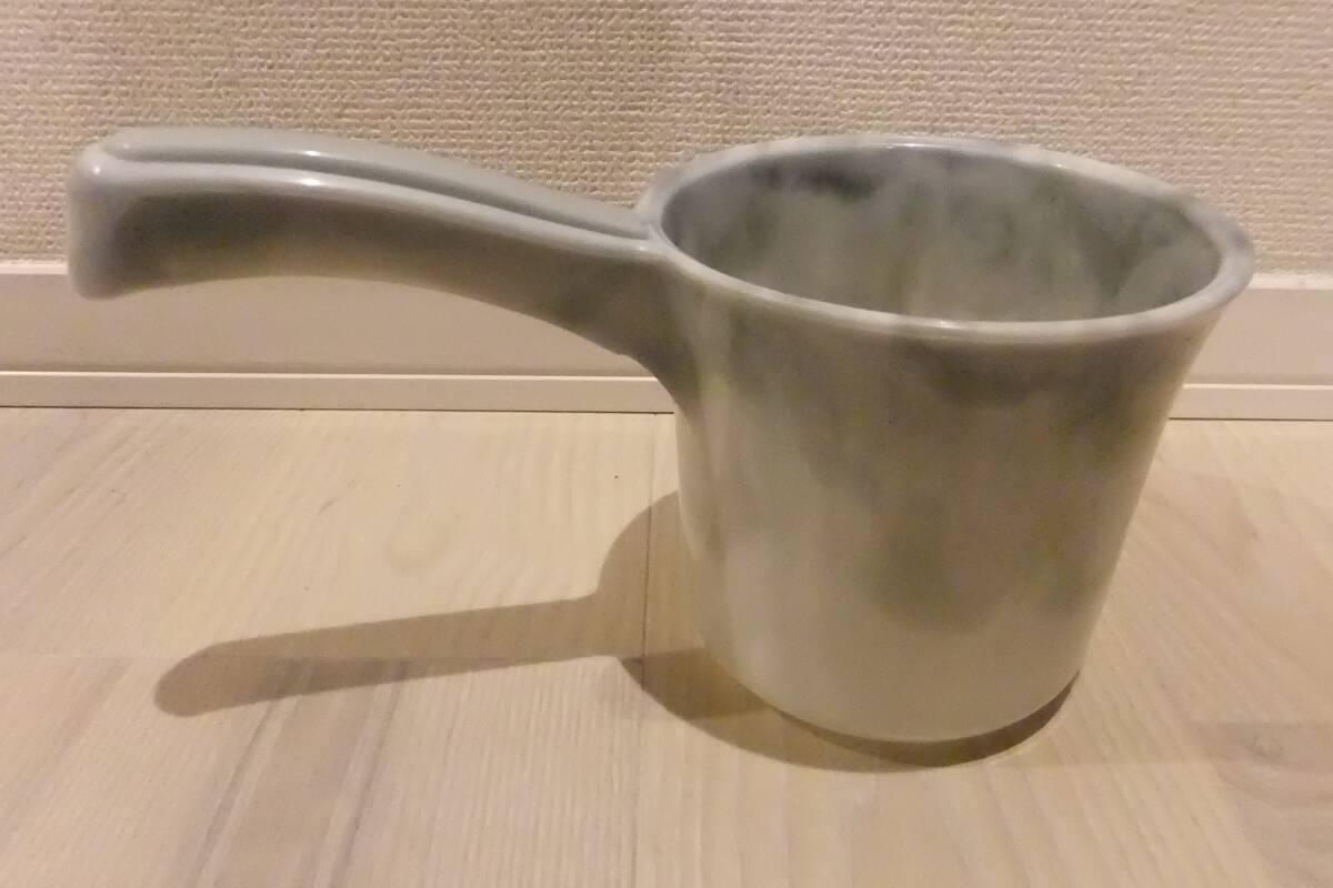 未使用 片手桶 Water-Land グレー 日本製 シンカテック 手おけ 入浴 浴室 風呂場_画像1