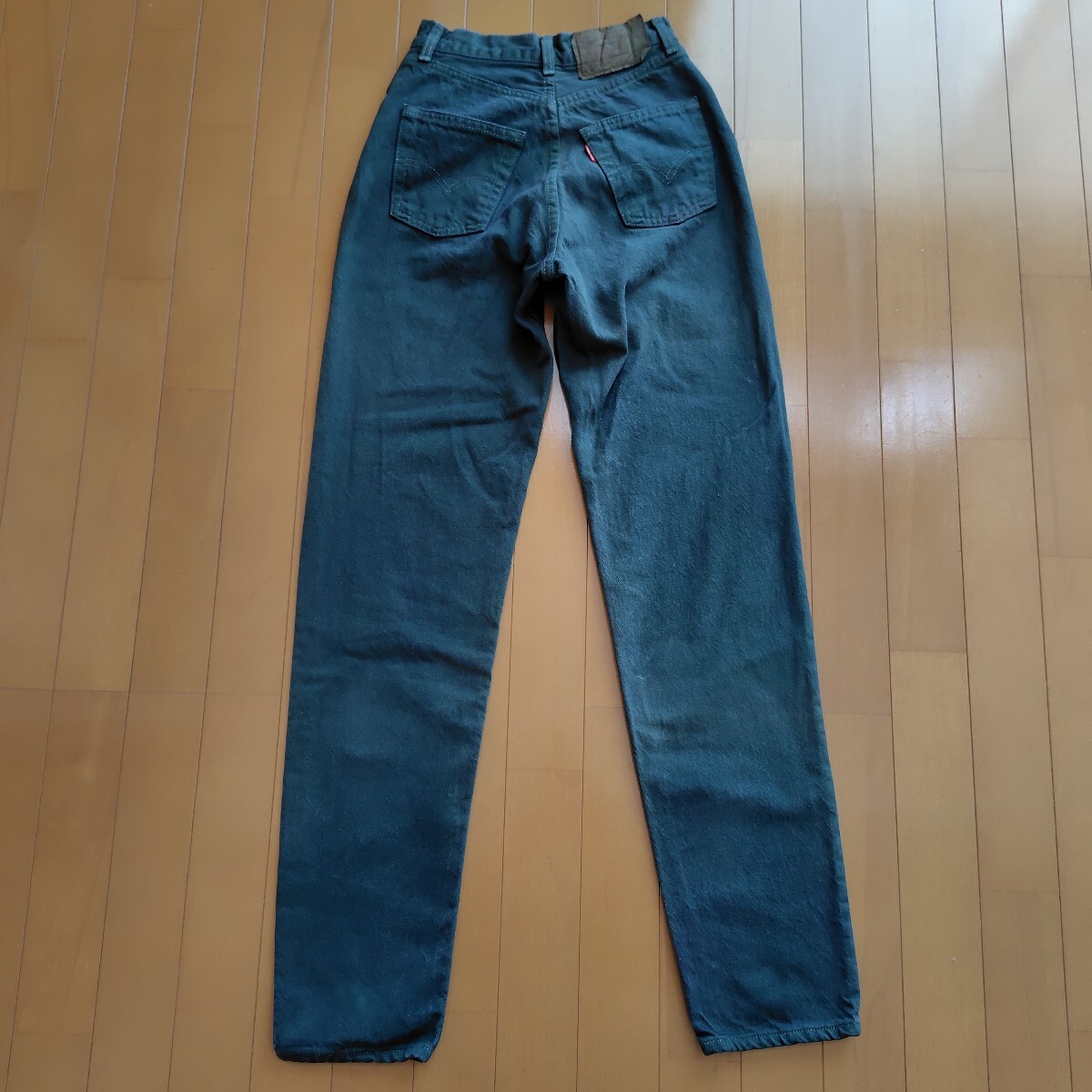 ヴィンテージ80s90s フランス製 リーバイス 501( レディース901) デッドストック ジーンズ 26(60cm) グリーン_画像4