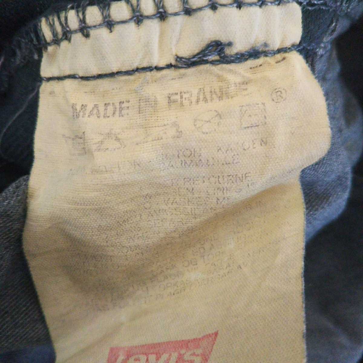 ヴィンテージ80s90s フランス製 リーバイス 501( レディース901) デッドストック ジーンズ 26(60cm) グリーン_画像6