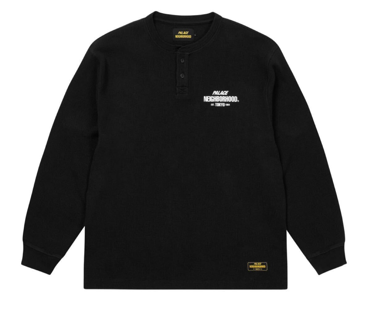 送料無料 黒S PALACE x NEIGHBORHOOD Waffle Jersey