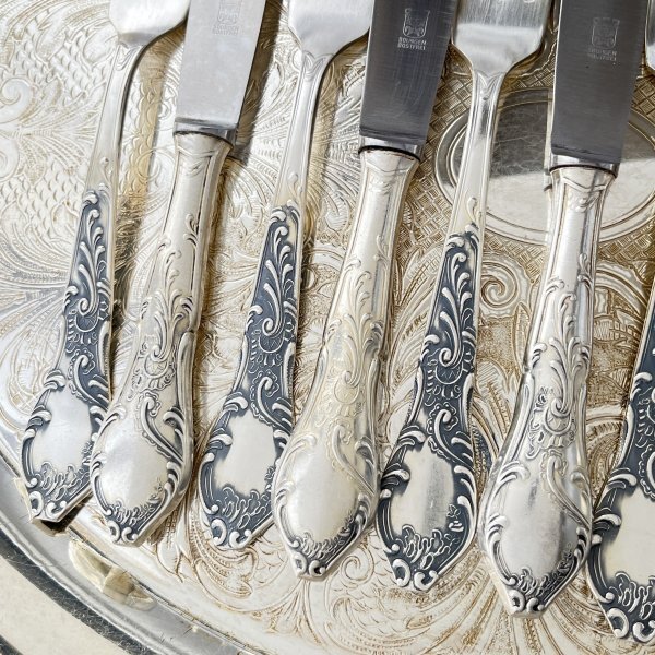 【ドイツ】 デザートセット ナイフ / フォーク 10本【シルバープレート】 ドイツ】 デザートセット ナイフ / フォーク 10本【シルバー