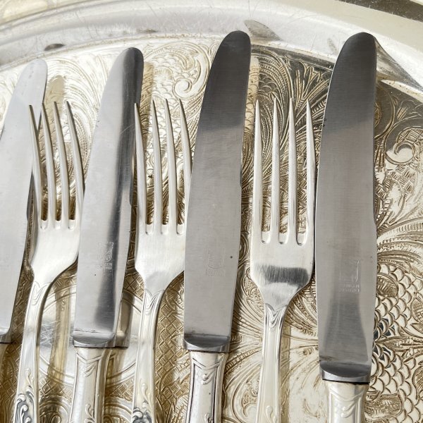 ドイツ】 デザートセット ナイフ / フォーク 10本【シルバー