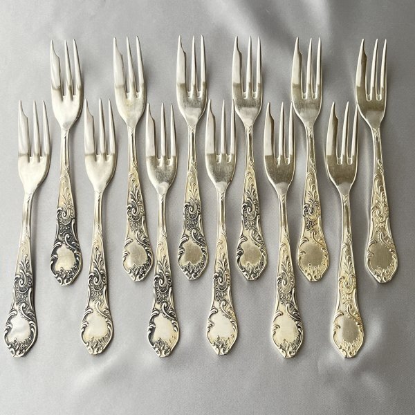 【ドイツ】ケーキフォーク 12本【シルバープレート】 ドイツ】ケーキフォーク 12本【シルバープレート】