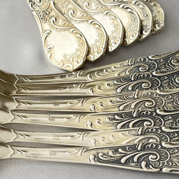 【ドイツ】ケーキフォーク 12本【シルバープレート】 ドイツ】ケーキフォーク 12本【シルバープレート】