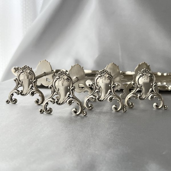 仏蘭西】 ルイ15世様式 ナイフレスト 4個組【シルバープレート