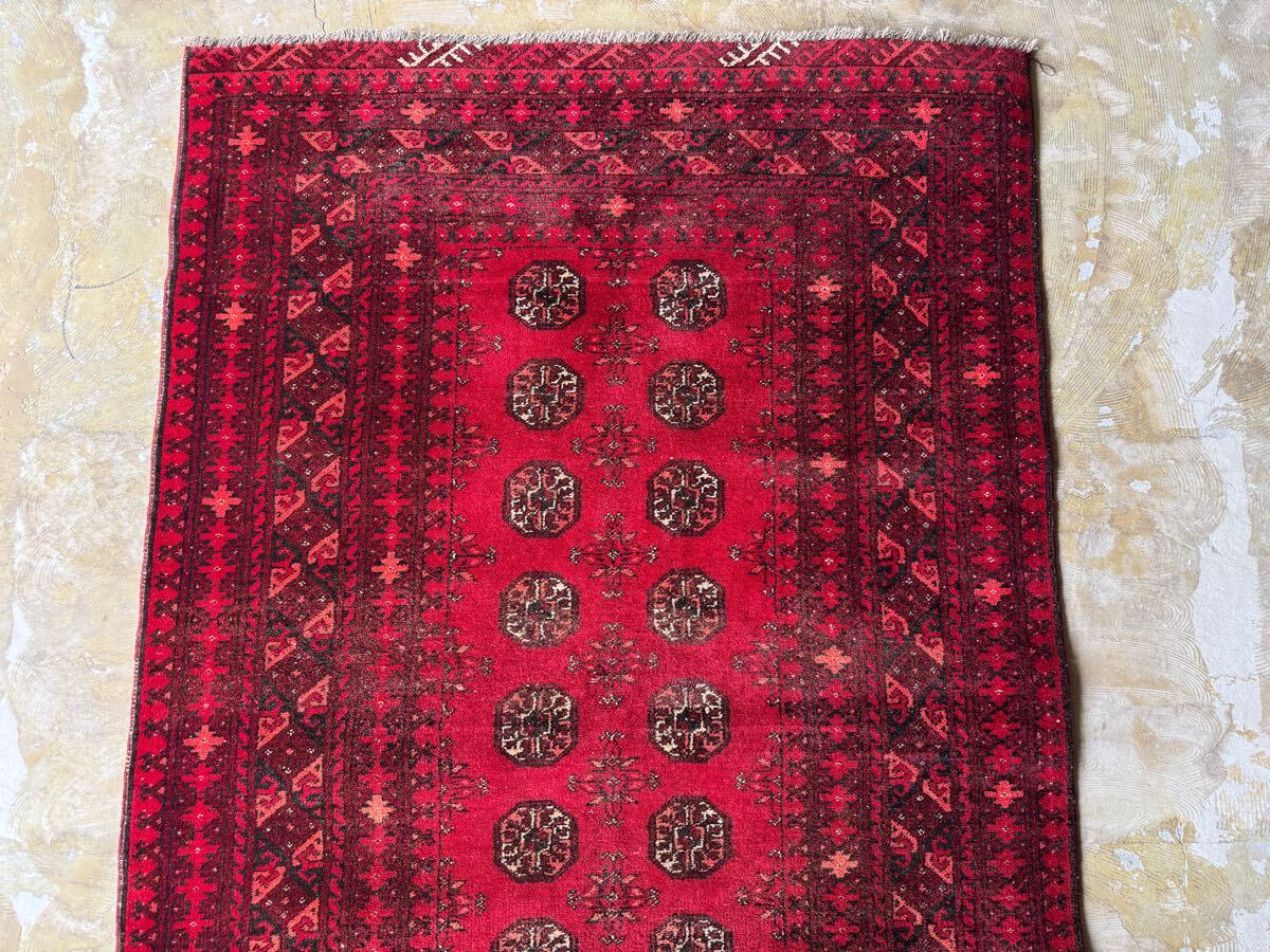 トライバルラグ 手織り 絨毯 カーペット ヴィンテージ ラグ ペルシャ絨毯 56，000→￥36，000 トライバルラグ ヴィンテージ家具 183×106cm