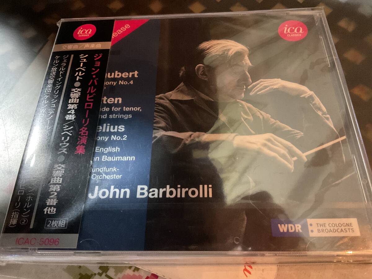 +バルビローリ　　バウマン　　シベリウス　交響曲第2 ブリテン　　シューベルト　　ケルン放送交響楽団_画像1
