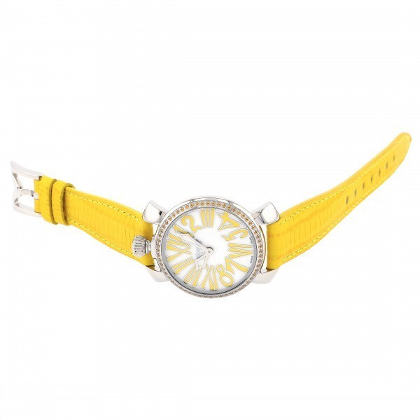 ガガミラノ GaGa MILANO マヌアーレ 35mm ストーン 6025.06 ホワイト文字盤 アウトレット 腕時計 レディース_画像2