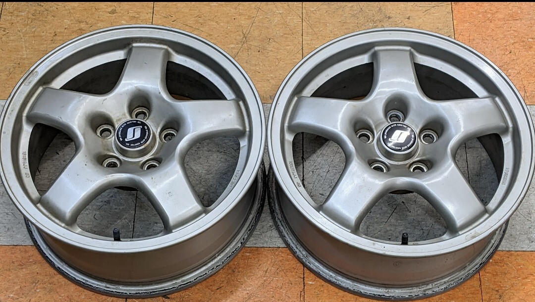 ★日産 スカイライン R32 純正 6.5J ＋40 ガリ傷無(wú)し 稀少 美品2本セット 格安売切り★