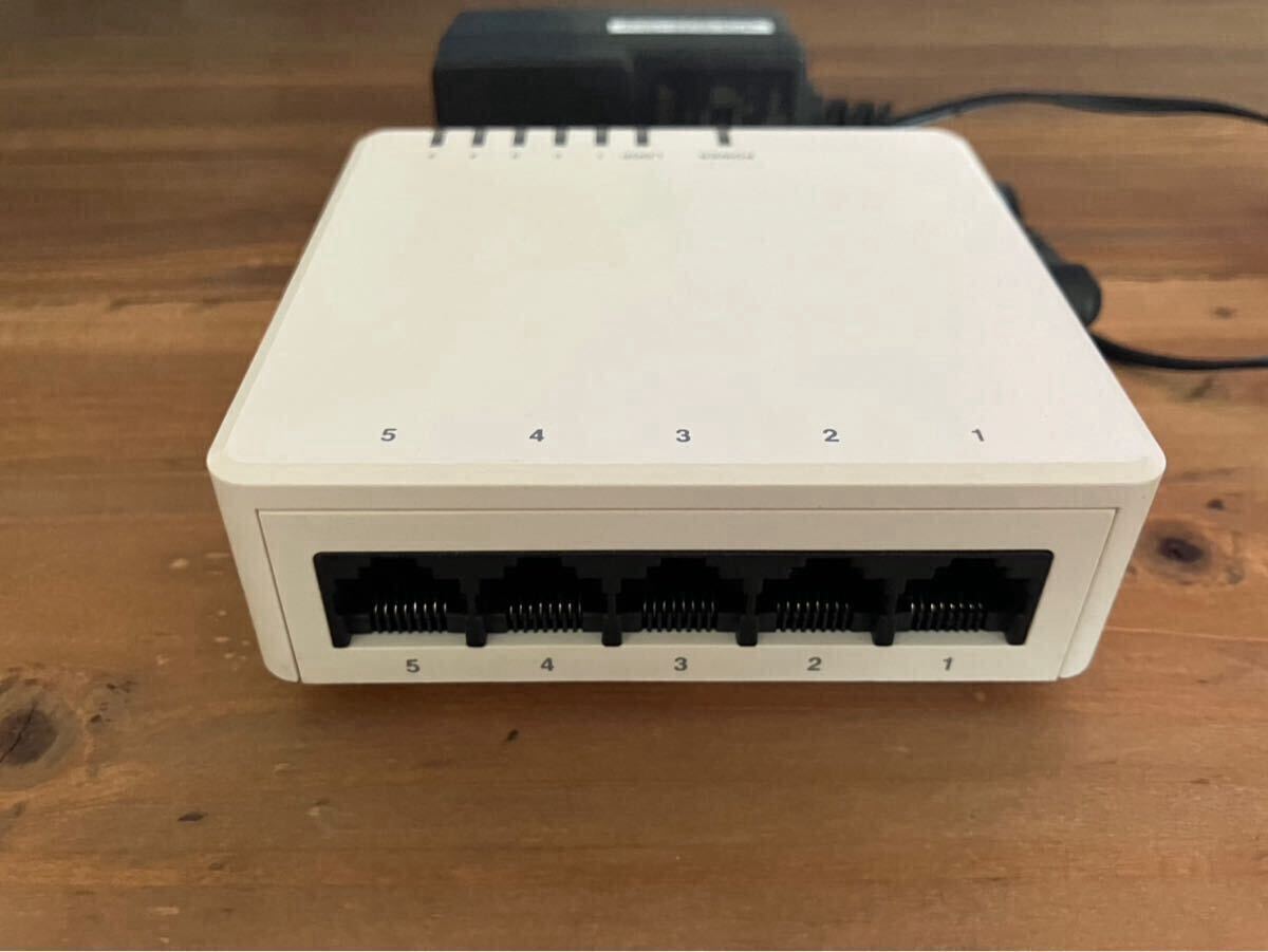 ELECOM EHC-G05PA-W-K スイッチングハブ 5ポート ギガビット対応